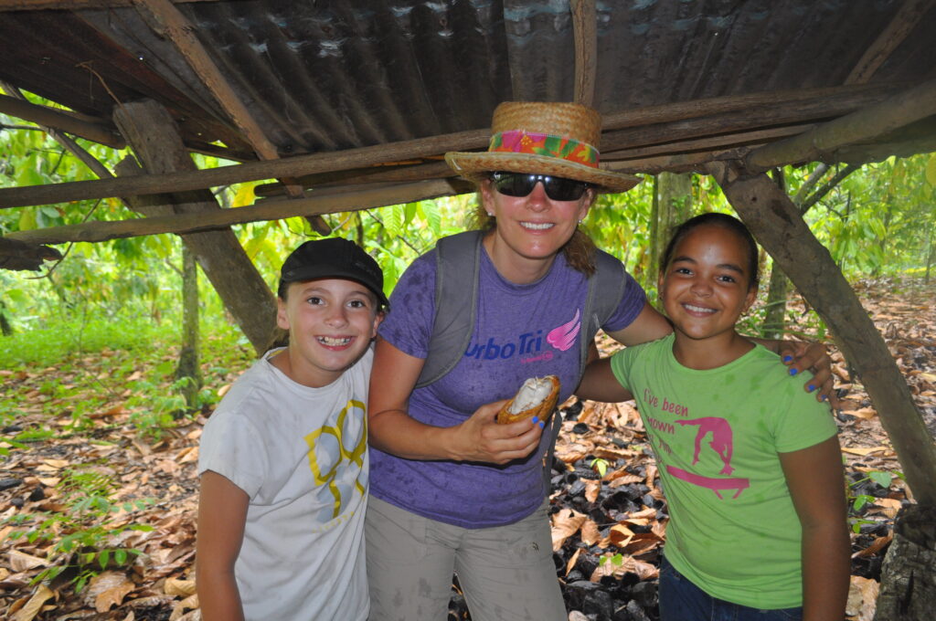 Harvesting cocoa in Dominican Republic